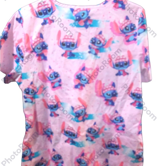 Disney Stitch Scrub top, Large, 2 front pockets - Picture 12 of 12